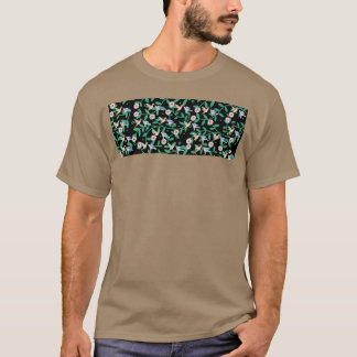 Fåglar på blommor och plantpojke t shirt