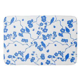 Fåglar på Cherry Blommars Blue Print Badrumsmatta