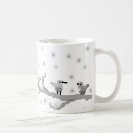"FÅGLAR PÅ EN SNOWY GREN" Classic Mugg, 11 oz Kaffemugg