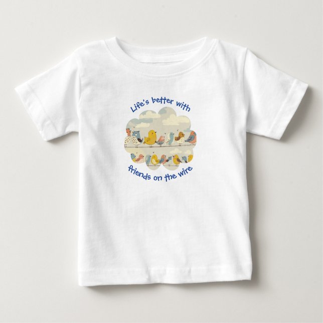 Fåglar På En Tråd T Shirt (Framsida)