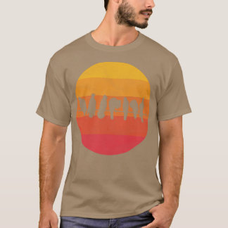 Fåglar på en trål t shirt