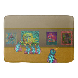 Fåglar på galleriet badrumsmatta