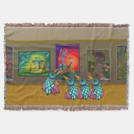 Fåglar på galleriet filt