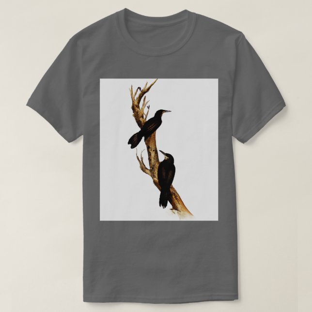 Fåglar på Gren T Shirt (Design framsida)