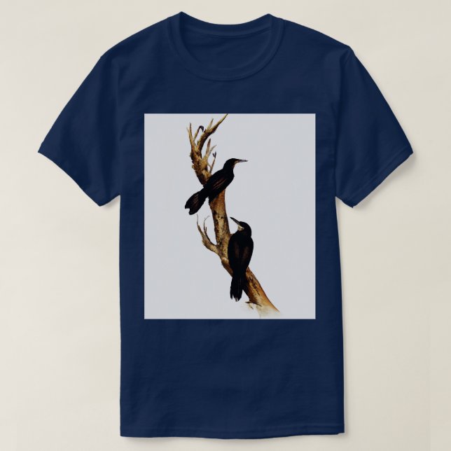Fåglar på Gren T Shirt (Design framsida)