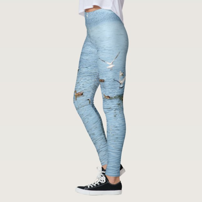 Fåglar på sommarfloden leggings (Vänster)