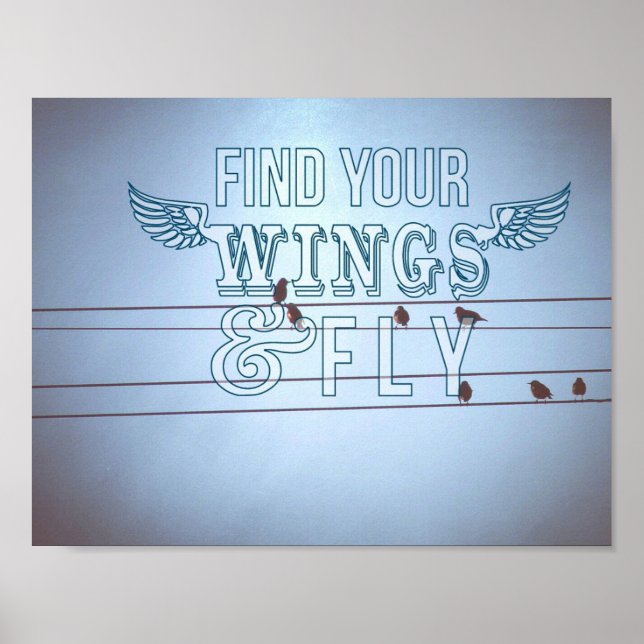 Fåglar på tråd, flyga poster (Framsidan)