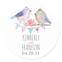 Fåglar par Cute Bröllop