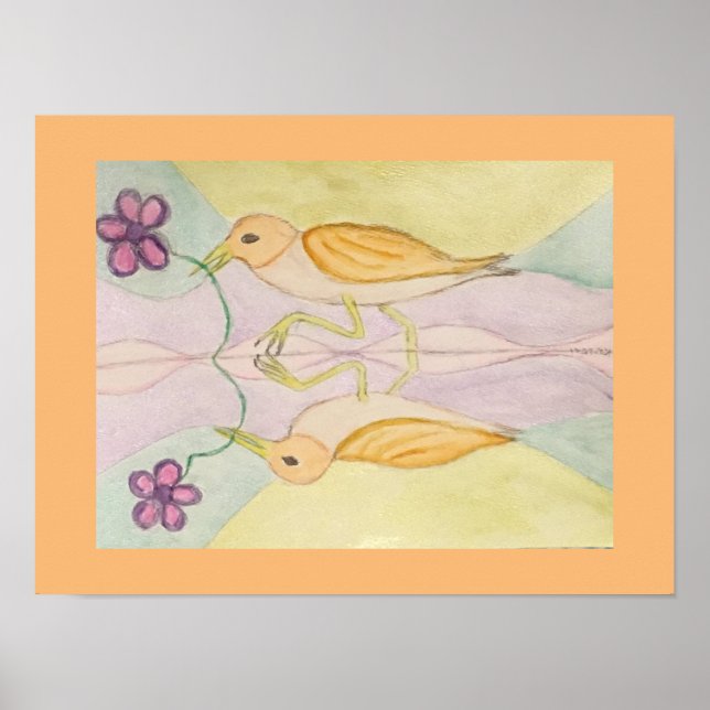 fåglar poster (Framsidan)