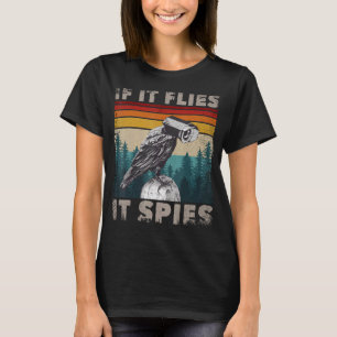 Fåglar som inte är riktiga Merch Bird Meme CCTV om T Shirt