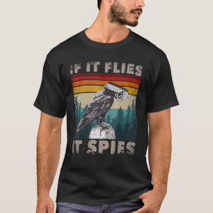Fåglar som inte är riktiga Merch Bird Meme CCTV om T Shirt