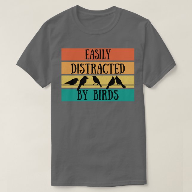 Fåglar som lätt sprids av fåglar t shirt (Design framsida)