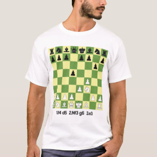 Fåglar som öppnar holländska schack Öppings Shirt T