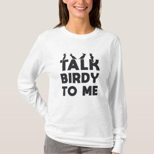 Fåglar som ser Retro prata med mig om fåglar T Shirt