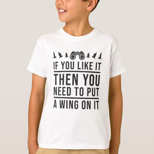 Fåglar som tittar en Vinge på sin fantastiska fåge T Shirt (Framsida)