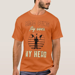 Fåglar som tittar på fågellägen flyger över min hu t shirt