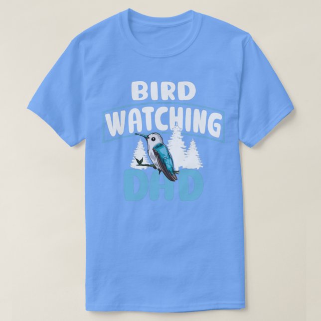 Fåglar som tittar på Pappa Fågelskådning Birding F T Shirt (Design framsida)