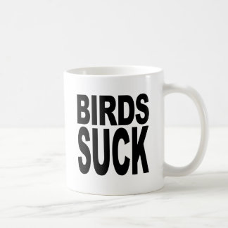 Fåglar suger kaffemugg