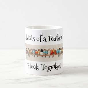 Fåglar till en Feaderkaffe Mugg