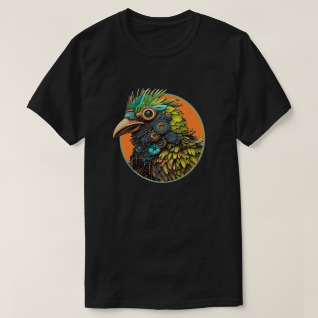 Fåglar till en fjäder t shirt (Design framsida)