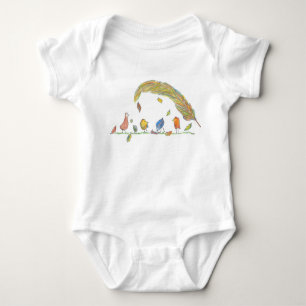 Fåglar till en ludd t shirt