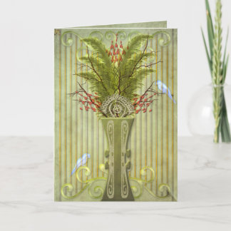 Fåglar till en ludd (tomt kort) kort