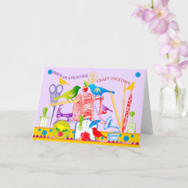 Fåglar till ett luddarfartyg tillsammans kort 2