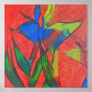 Fåglar till Paradise Art Print Poster