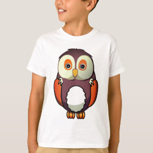 Fåglar, uggla, djur i bilder t shirt