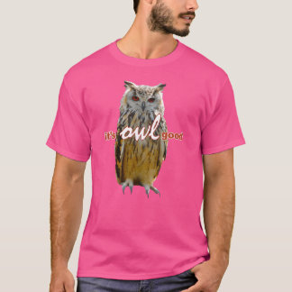 Fåglar Uggla vintage Memee-vän T Shirt