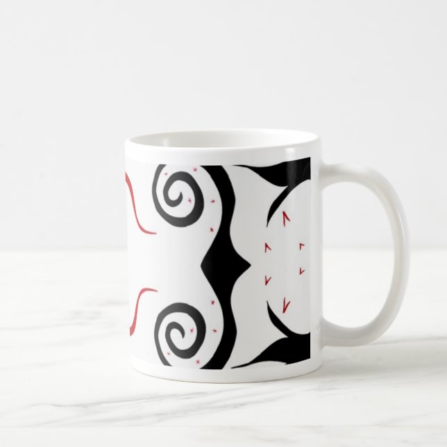 Fåglar under flygning v4 kaffemugg (Höger)