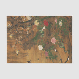 Fåglar under Vår Willow Decoupage