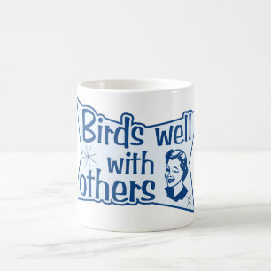 Fåglar väller fram med andra kaffemugg