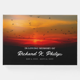 Fåglar vid Sunrise Himlar som firar livet Gästböcker