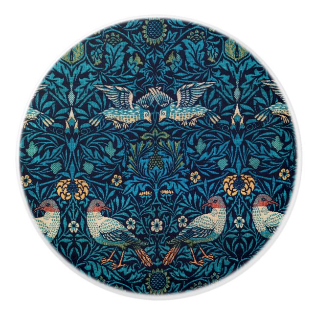 Fåglar (Vintage Blommönster) (av William Morris) Knopp (Framsidan)