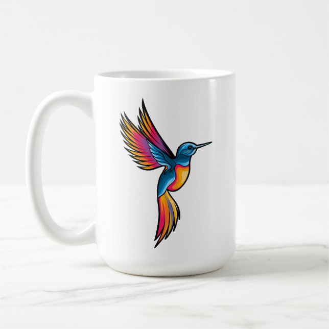 Fåglar visar färger kaffemugg (Vänster)