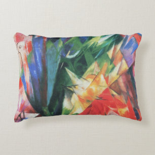 Fåglar (Vogel) av Franz Marc, gammal kubistisk kon Prydnadskudde