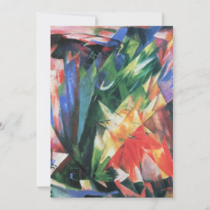 Fåglar (Vogel) av Franz Marc, Vintage Kubism Konst
