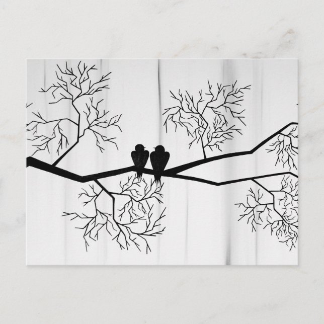 fåglar vykort (Framsida)