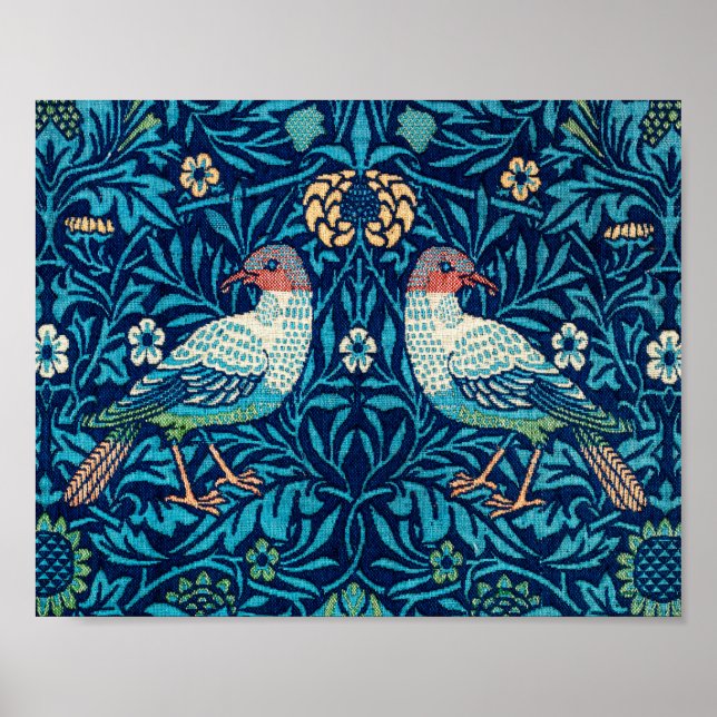 Fåglar, William Morris Poster (Framsidan)