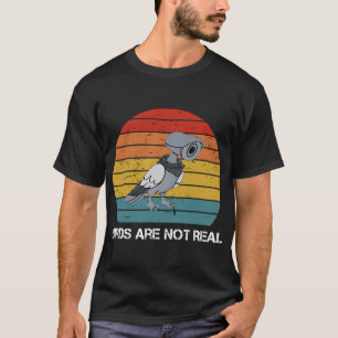 Fåglarna är inte reella Retro-funna konspiration T Shirt