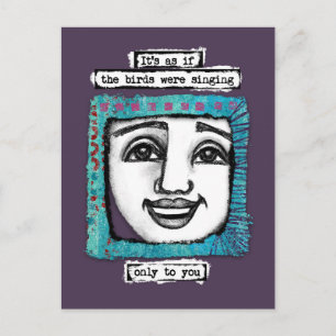 Fåglarna sjunger vykort