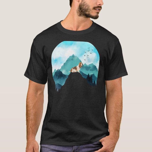 Fåglarna vid Gräs Träd vid Blå himmel flyr från Ba T Shirt (Framsida)