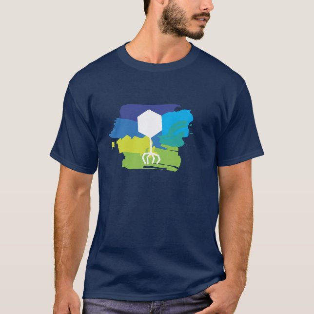 FagocytlogotypT-tröja (Mång--Färg; Blått/grönt) T Shirt (Framsida)