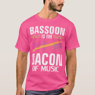 Fagott är bacon av musik Rolig orkester spelar T Shirt
