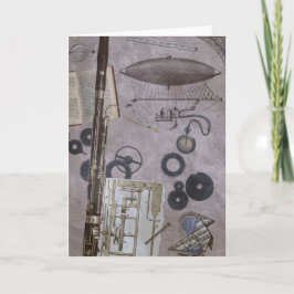 Fagott eller mer sistnämnd Steampunk karneval Kort