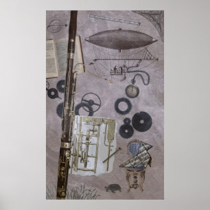 Fagott eller mer sistnämnd Steampunk karneval Poster