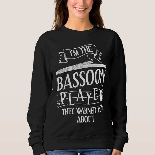 Fagott Instrument Fagottist Spelare T Shirt (Framsida)