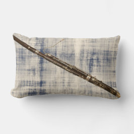 Fagott på urblekt DenimLook Lumbarkudde