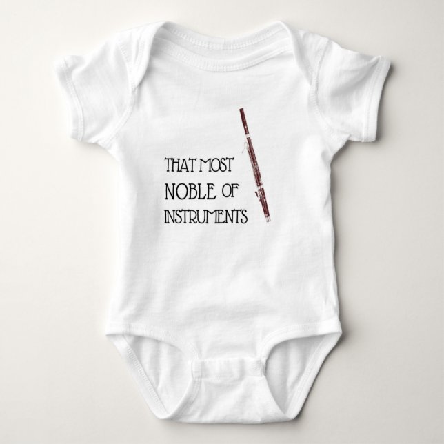 FagottbabyBodysuit T Shirt (Framsida)